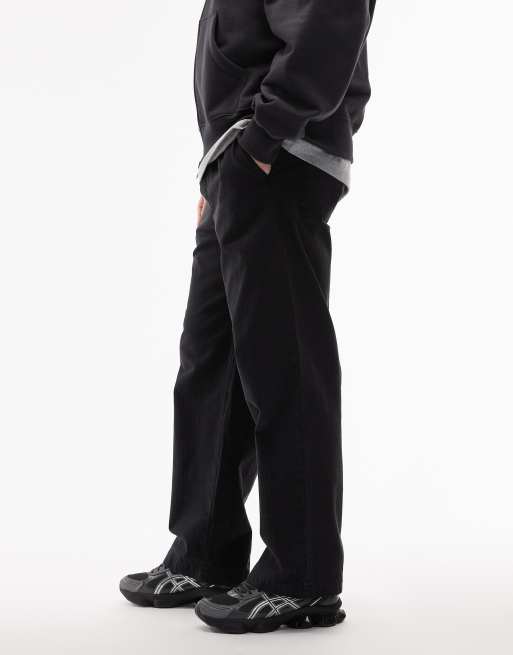 Double A By Wood Wood - Lax - Pantaloni dritti neri, 3 di 5