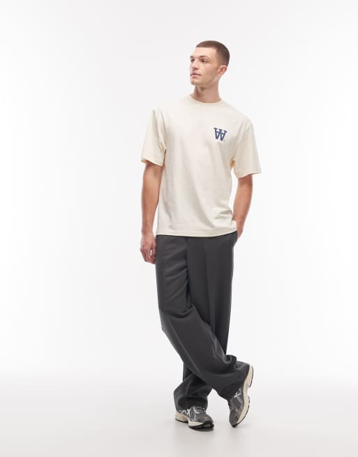 Double A By Wood Wood - Liam - T-shirt - Crème, 2 de 5
