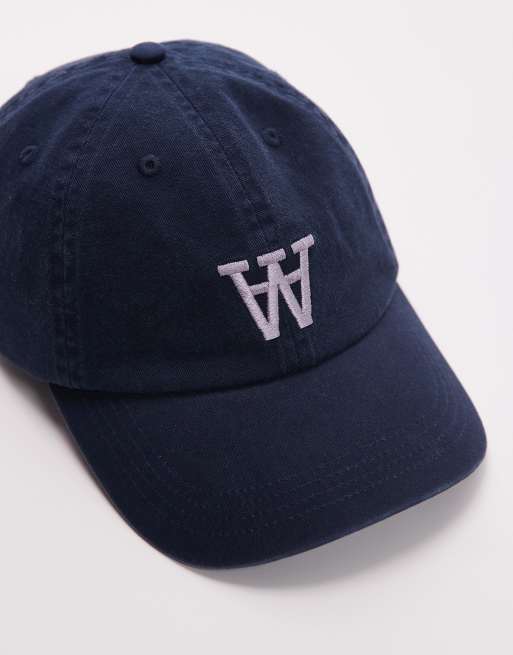 Double A By Wood Wood logo cap in navy, 3 of 3