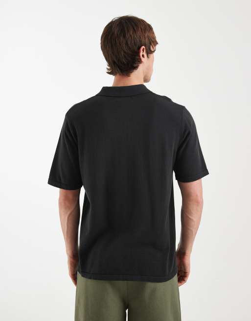 Double A By Wood Wood - Mikkel - Polo 100 % coton - Noir, 4 de 5