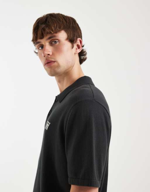Double A By Wood Wood - Mikkel - Polo 100 % coton - Noir, 5 de 5