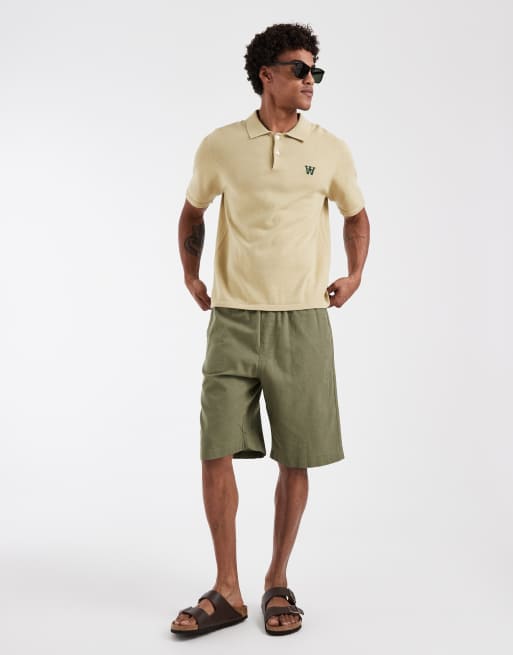 Double A By Wood Wood -Mikkel - Polo 100 % coton - Olive pâle, 2 de 5