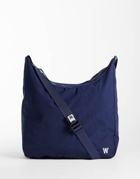 Double A By Wood Wood Plato nylon crossbody messenger bag in navy - view 1
