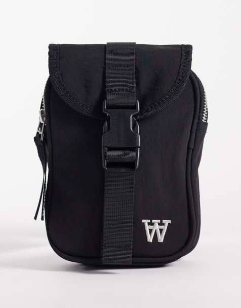Double A By Wood Wood raif shoulder pouch bag in black - view 1