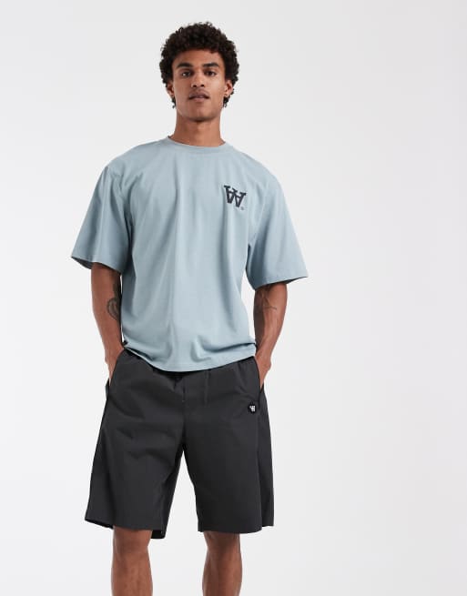 Double A By Wood Wood - Roberto - Sorte sportsshorts i 100% bomuld, 2 af 5