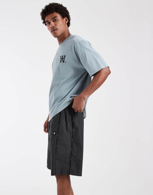 Double A By Wood Wood - Roberto - Sorte sportsshorts i 100% bomuld, 3 af 5