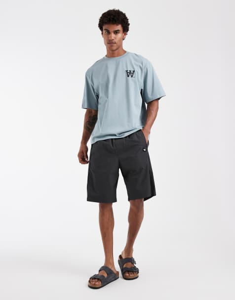 Double A By Wood Wood - Roberto - Sportshort van 100% katoen in zwart - view 1