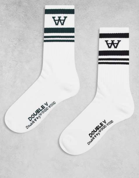Double A by Wood Wood – Ryder – Vita strumpor, 2-pack - view 1
