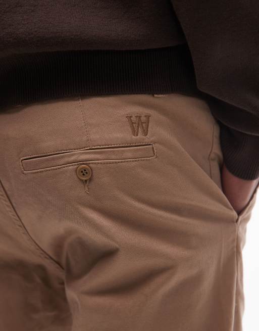 Double A By Wood Wood silas chino trouser in oak, 5 of 5