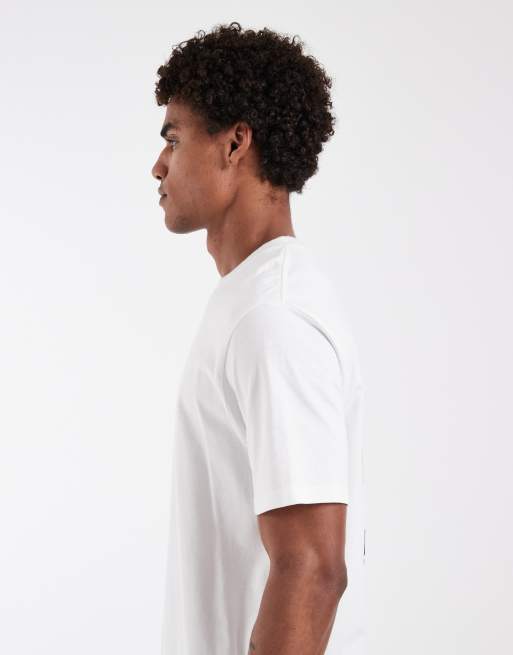 Double A By Wood Wood - T-shirt bianca 100% cotone con logo, 5 di 5