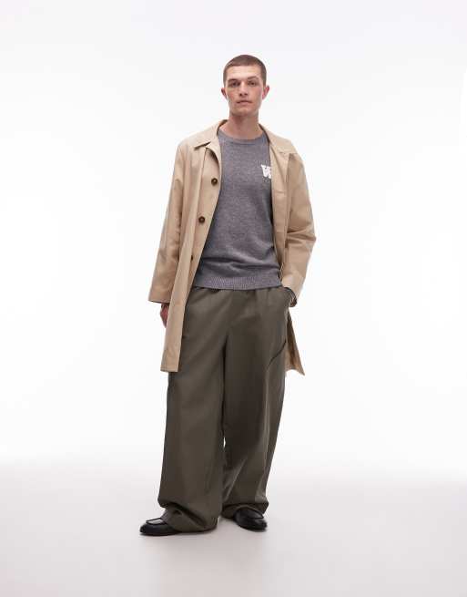 Double A By Wood Wood tay logo lambswool knit in light grey, 2 of 5