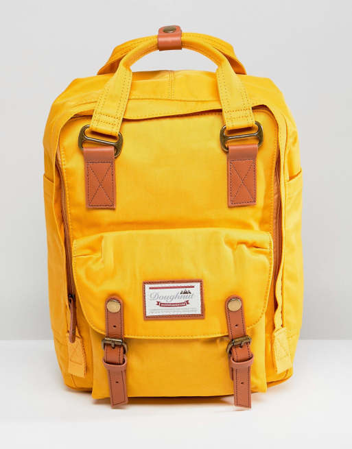 Doughnut Macaroon Backpack In Mustard ASOS