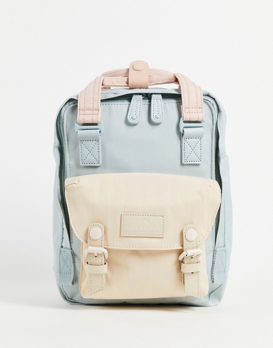 Doughnut Macaroon Mini backpack in baby blue and pink-Multi