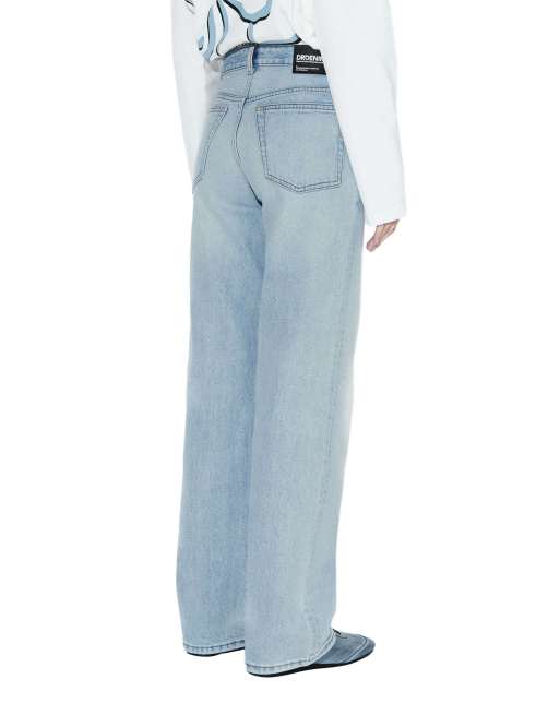 Dr Denim Addy mid straight jeans in light blue, 7 of 7