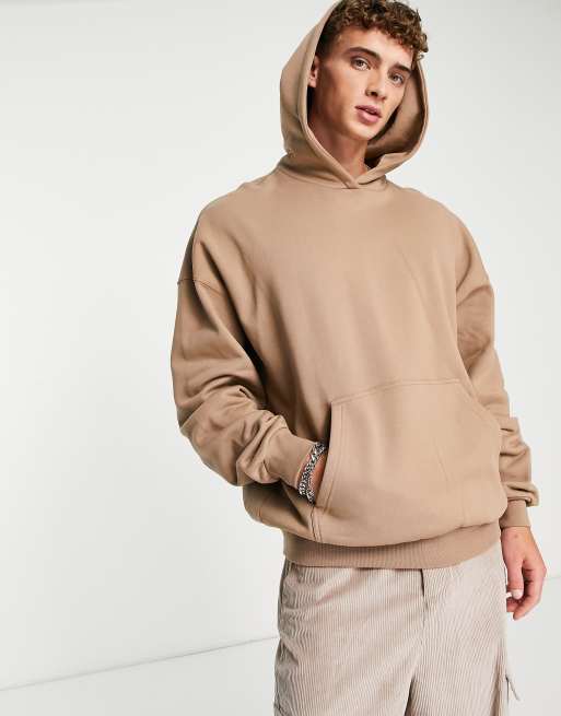 Dr Denim Alec relaxed hoodie in beige | ASOS