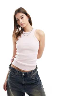 Dr Denim - Amelie - Basic-Tanktop in Zartrosa