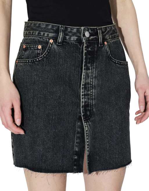 Dr Denim Ara skirt in black, 3 of 7