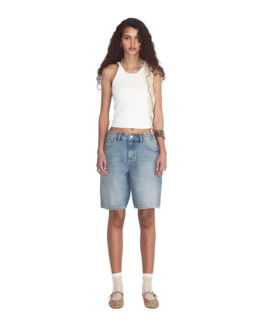 Dr Denim Asra shorts in blue, 3 of 6