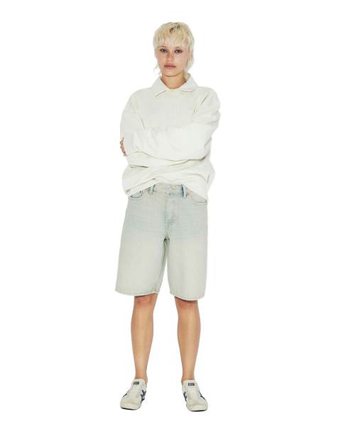 Dr Denim Asra shorts in natural - view 1