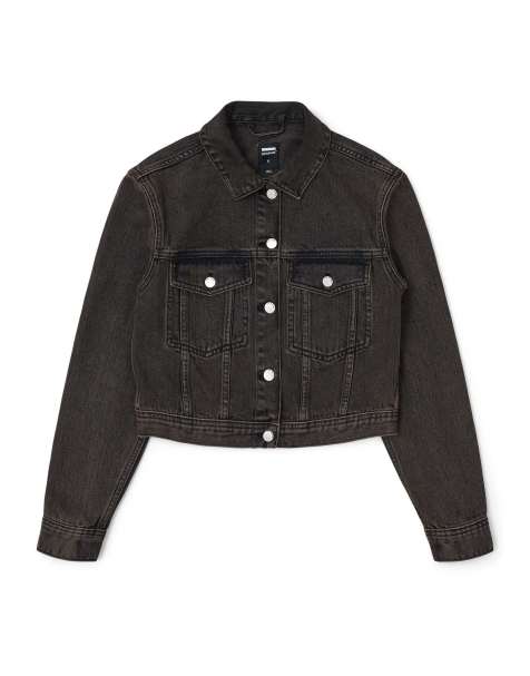 Dr Denim Becky jacket in brown - view 1