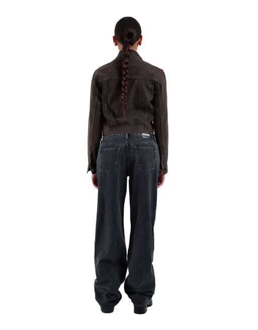 Dr Denim Becky jacket in brown, 2 of 7
