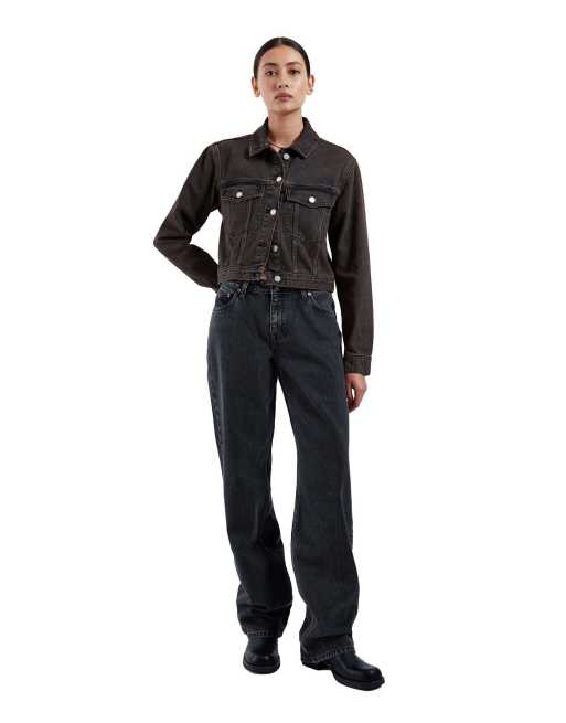 Dr Denim Becky jacket in brown, 5 of 7