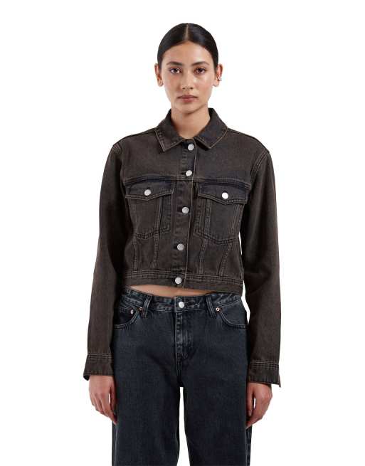 Dr Denim Becky jacket in brown, 7 of 7
