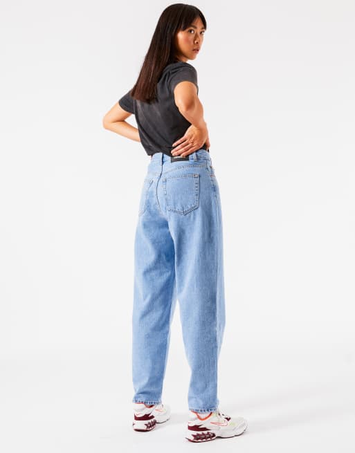 Dr Denim Bella oversized mom jeans in light wash ASOS