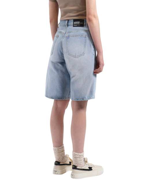 Dr Denim Bella shorts in light blue, 5 of 5
