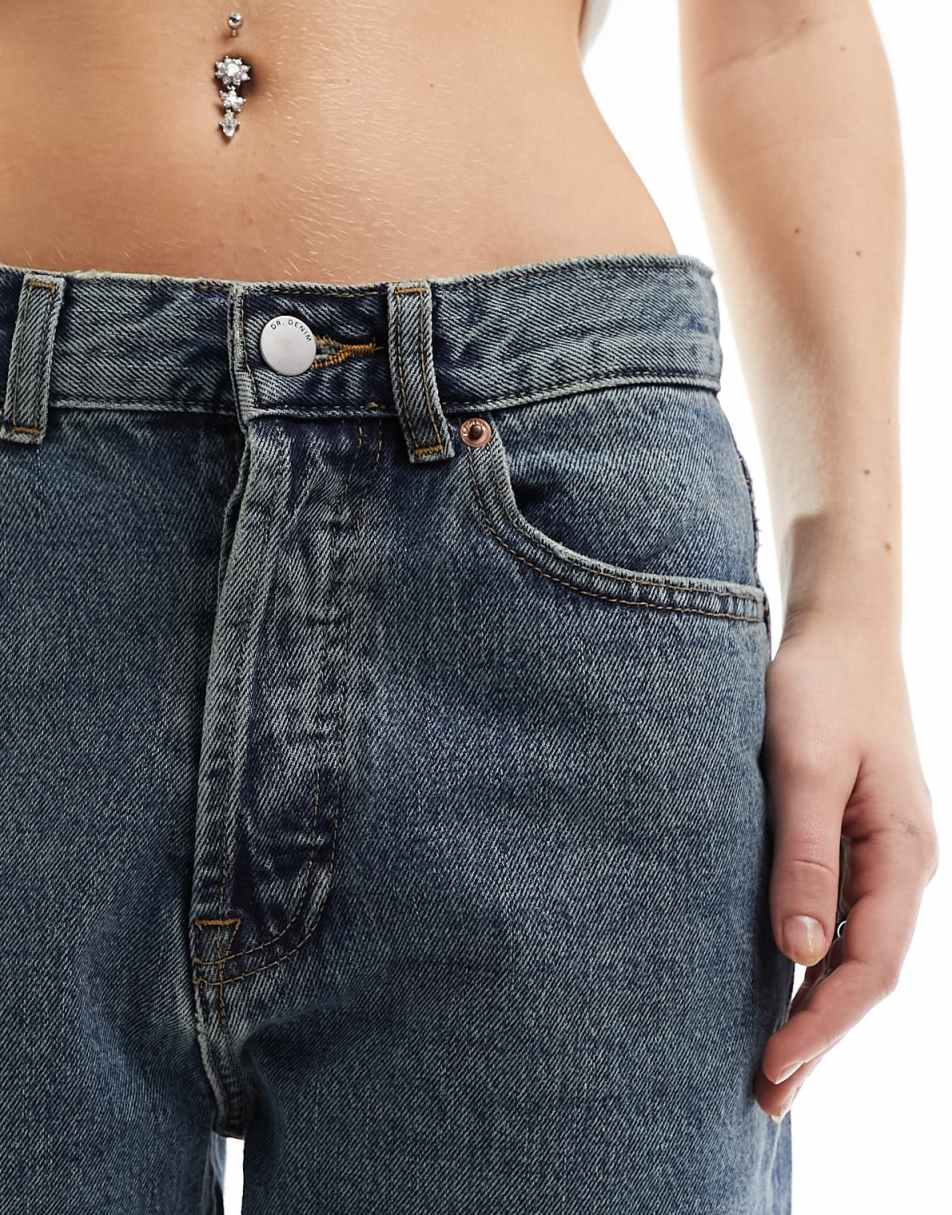 Dr Denim Beth relaxed vintage straight leg jeans in canyon mid dirt 3