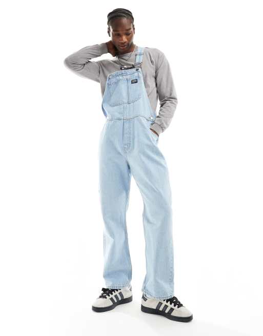 Dr Denim - Billy - Overalls i lyseblå retro-vask i regular fit