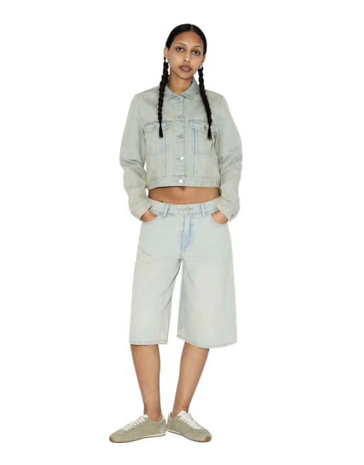 Dr Denim Bree shorts in blue, 4 of 7