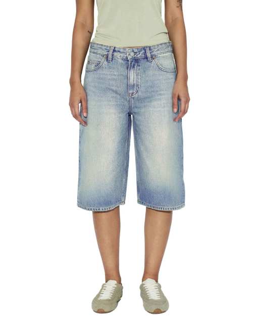 Dr Denim Bree shorts in blue, 7 of 7