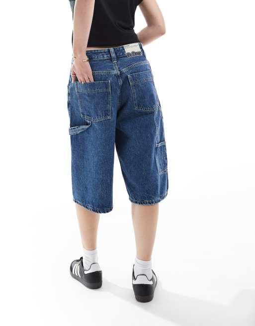 Dr Denim - Bree Worker - Baggy denim jort met halfhoge taille in mid retro, 4 van 5