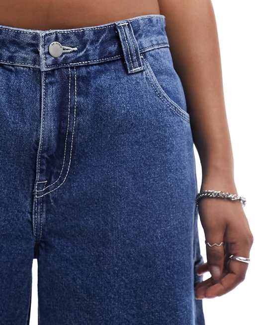 Dr Denim – Bree Worker – Lässige Jeans-Shorts mit mittelhohem Bund und mittlerer Stone-Waschung in Pebble-Optik, 5 von 5