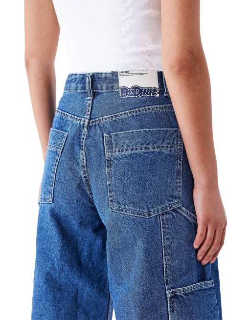 Dr Denim Bree worker shorts in blue, 3 of 7