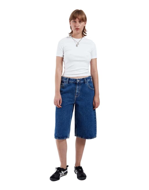 Dr Denim Bree worker shorts in blue, 5 of 7