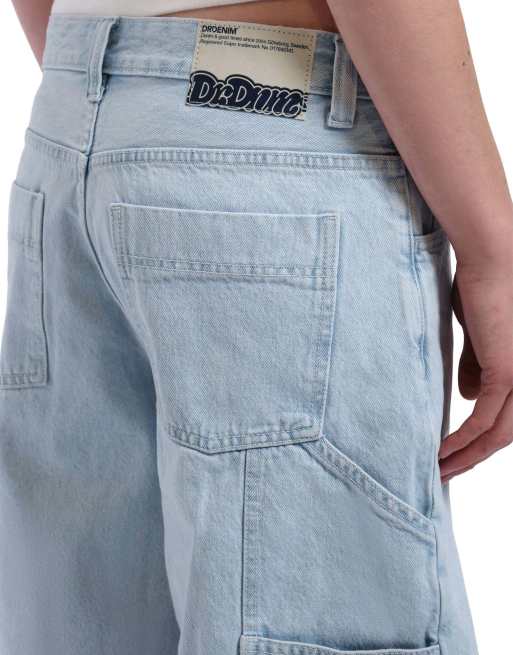 Dr Denim Bree worker shorts in light blue, 3 of 7