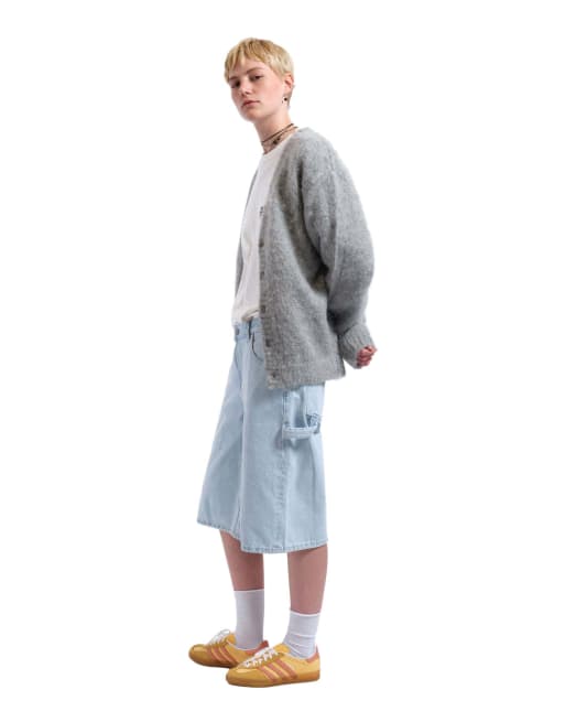 Dr Denim Bree worker shorts in light blue, 5 of 7