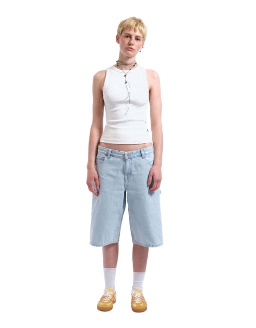 Dr Denim Bree worker shorts in light blue, 7 of 7