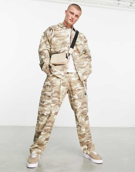 Dr Denim - Calder - Pantalon cargo ample d'ensemble - Taupe camouflage