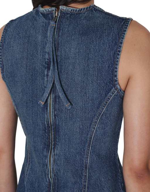 Dr Denim Calista dress in blue, 3 of 7