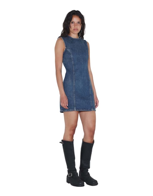 Dr Denim Calista dress in blue, 4 of 7