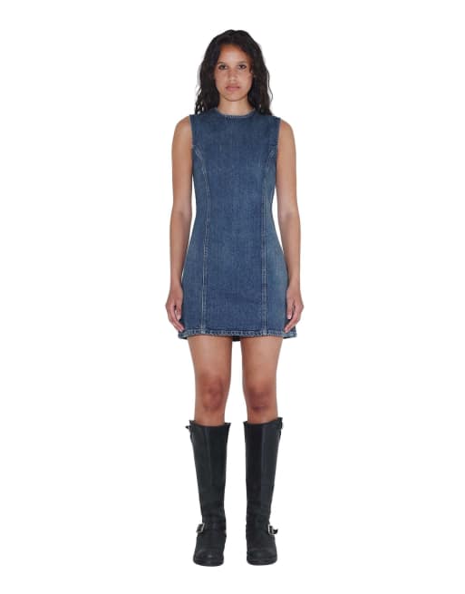 Dr Denim Calista dress in blue, 5 of 7