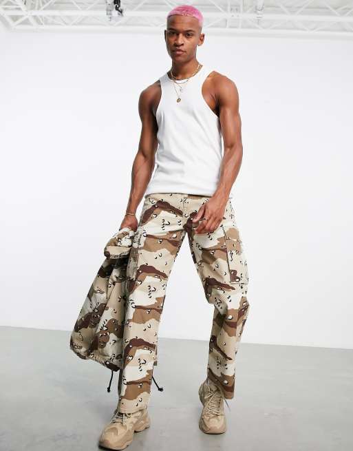 Cargo hot sale camo jeans