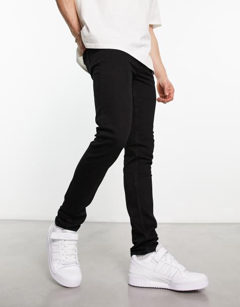 ASOS DESIGN stretch flare jeans in black