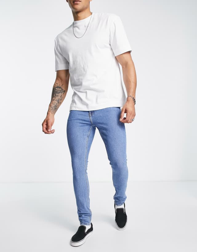 Dr Denim - chase skinny jeans in light wash