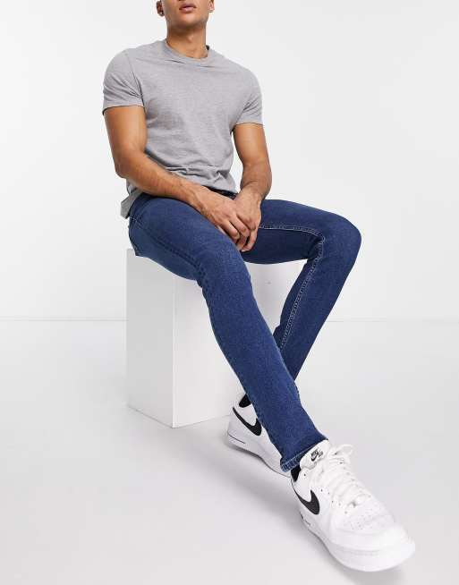 Dr Denim Chase skinny jeans in mid wash, 3 of 4
