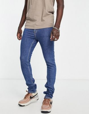 Dr Denim Chase skinny jeans in mid wash  - ASOS Price Checker
