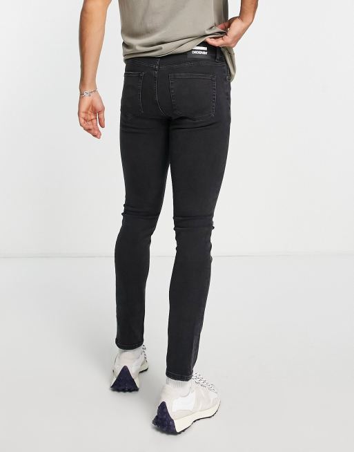 Dr Denim Chase skinny ripped jeans in washed black , 2 of 4
